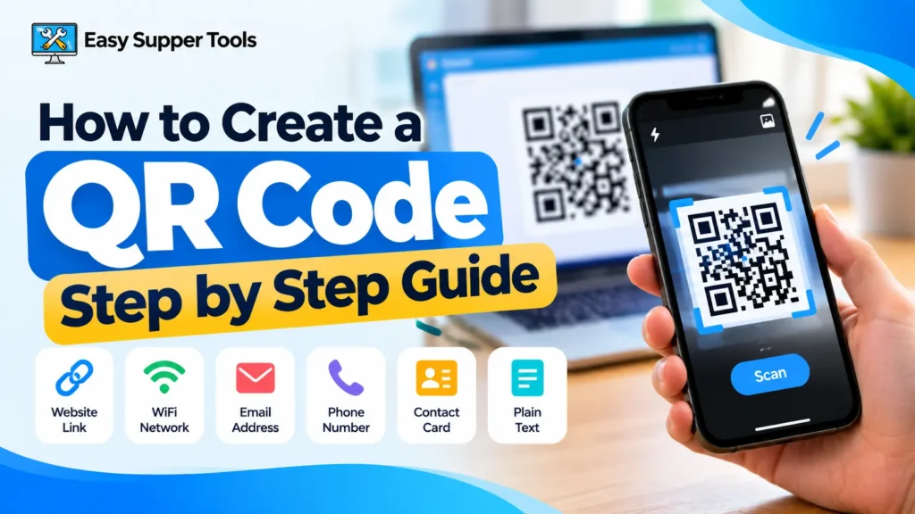 How to create a QR code | Easysuppertools